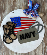Load image into Gallery viewer, Military Sign - 5 Branches