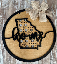 Load image into Gallery viewer, Rattan Home State Door Hanger