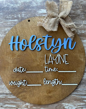 Load image into Gallery viewer, Newborn Hospital Sign