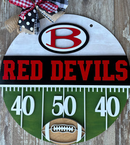 Personalized Team Football Field Sign