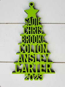 2023 Tree of Names Personalized Ornament