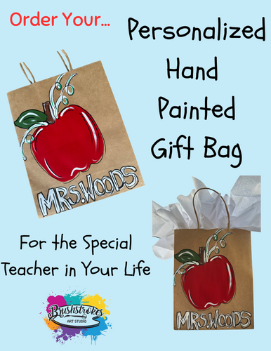 Personalized Painted Gift Bag