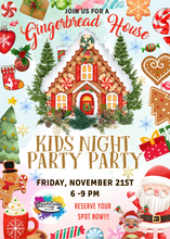 Load image into Gallery viewer, Gingerbread House Kids Night Paint Party