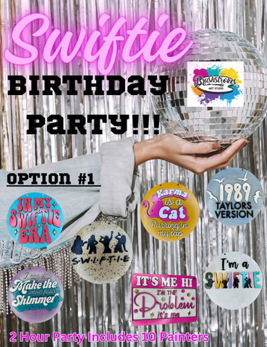 May Kids Swiftie Door Hanger Birthday Party (Option #1)