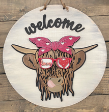 Load image into Gallery viewer, Highland Cow Interchangeable Door Hanger