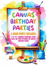 Load image into Gallery viewer, March 2026 Kids Canvas Birthday Parties