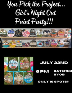 You Pick the Project....Girl's Night Out Paint Party