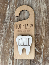 Load image into Gallery viewer, Personalized Tooth Fairy Door Knob Holder with Money Slot