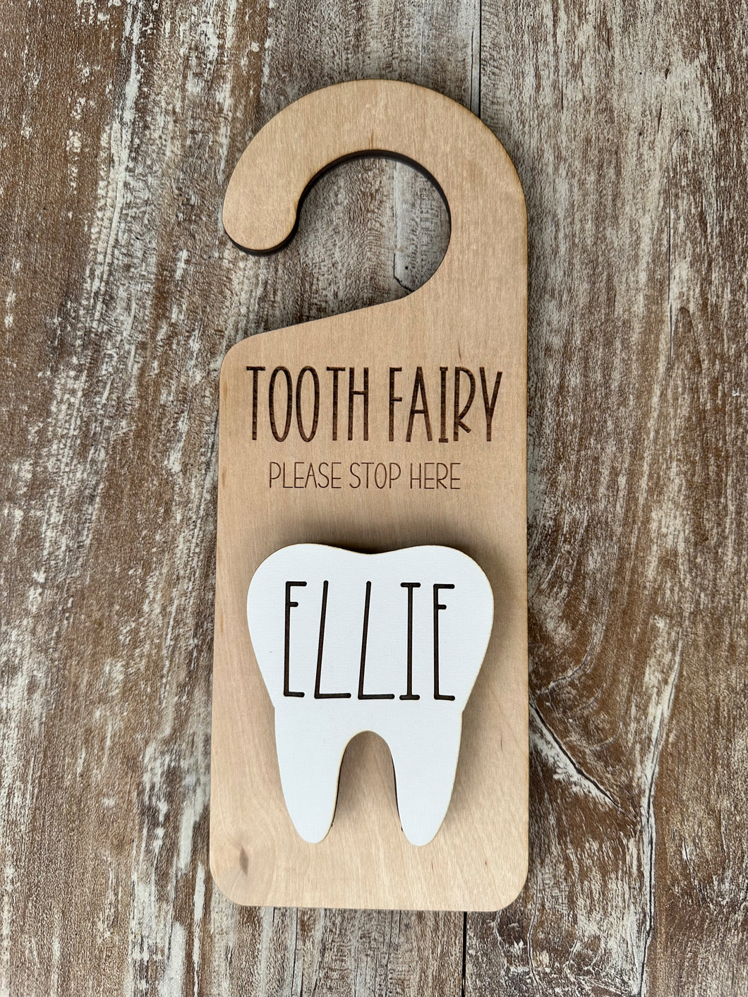 Personalized Tooth Fairy Door Knob Holder with Money Slot