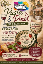 Load image into Gallery viewer, 🍷 Pasta &amp; Pinot: Sip &amp; Paint Night