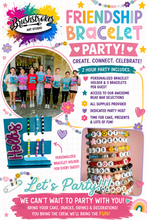 Load image into Gallery viewer, 🌈 August 2026 Friendship Bracelet &amp; Bracelet Holder Birthday Party