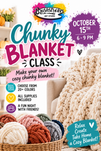 Load image into Gallery viewer, 🧶Chunky Knit Blanket Workshop – October 15 | Single or Bestie Bundle