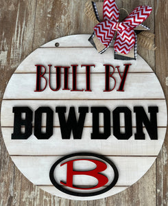 Built By Town Sign