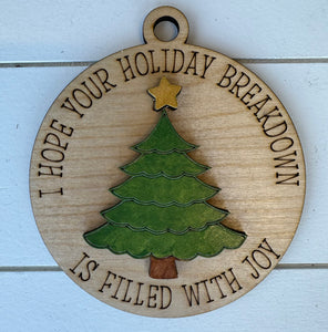 Holiday Breakdown Ornament