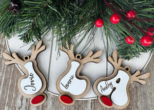 Boho Retro Reindeer Christmas Ornament/Stocking Hanger