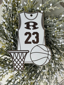 Personalized Basketball Jersey Ornament