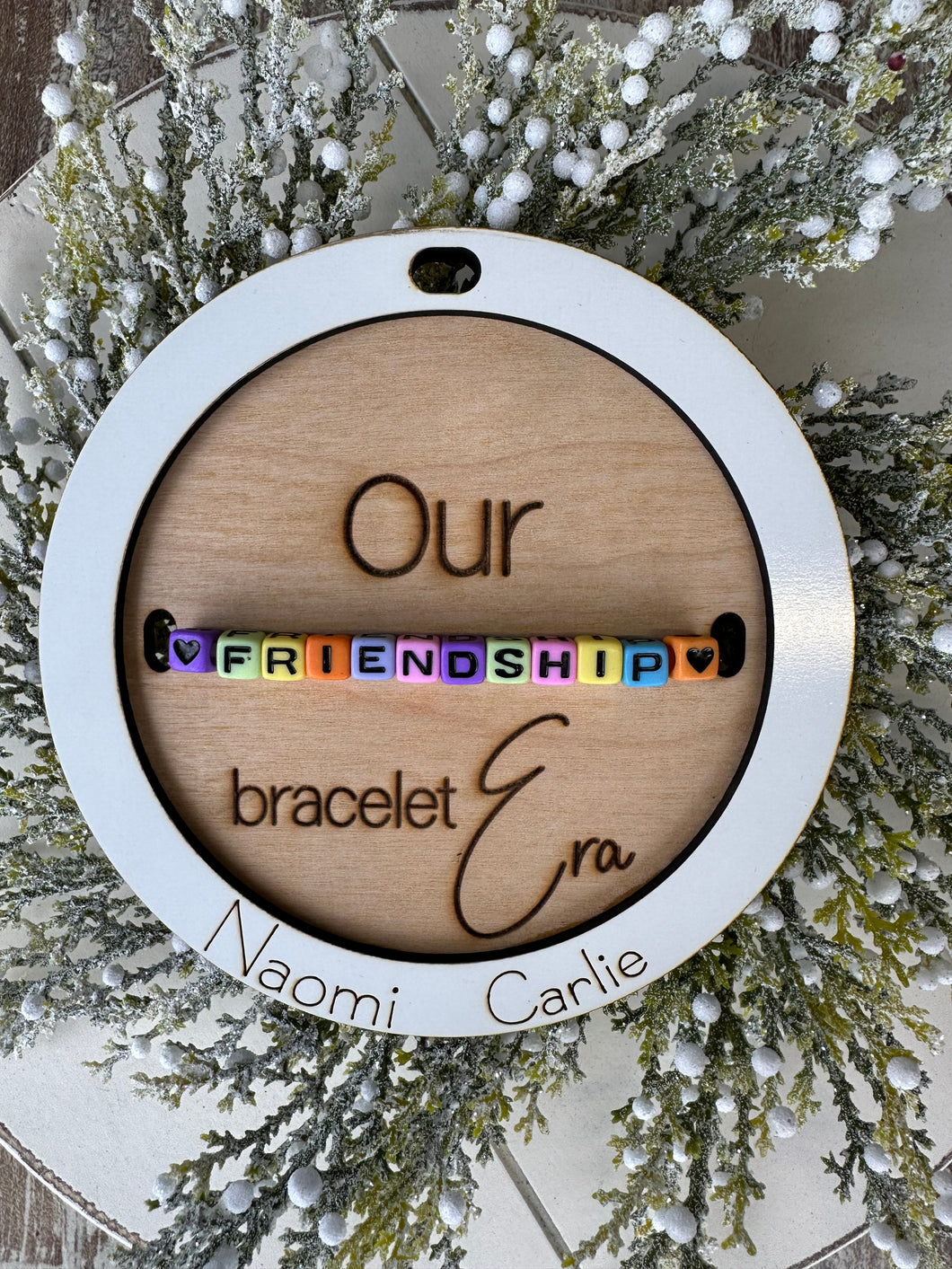 Personalized Our Friendship Bracelet Era Ornament