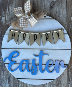 Happy Easter Shiplap Door Hanger