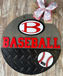 Personalized Team Baseball/Softball Bat Sign