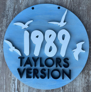 July Kids Swiftie Door Hanger Birthday Party (2 Options)