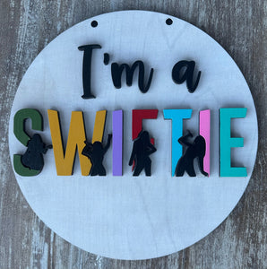 July Kids Swiftie Door Hanger Birthday Party (2 Options)