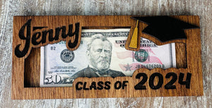 Personalized Graduation Money Holder