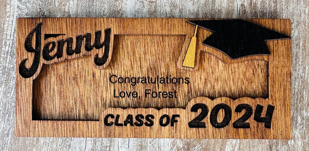 Personalized Graduation Money Holder