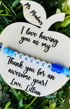 Load image into Gallery viewer, Personalized Teacher Bracelet Set