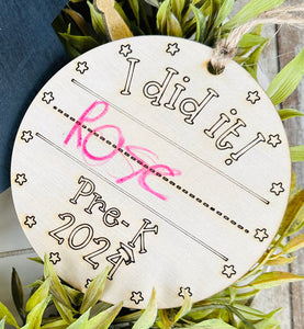 Customizable Kindergarten & Preschool Handwriting Keepsake