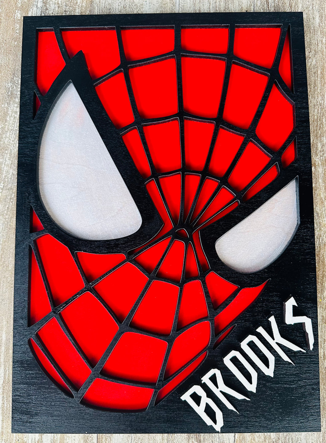 DIY Personalized Spiderman Sign