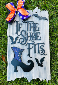 Witches Night Out Halloween Plank Sign