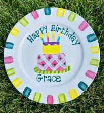 Load image into Gallery viewer, Small or Large Ceramic Personalized Birthday Plate