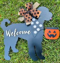 Load image into Gallery viewer, Interchangeable Silhouette Dog Welcome Door Hanger