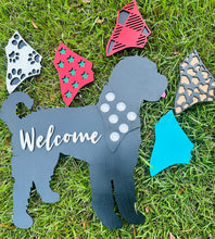 Load image into Gallery viewer, Interchangeable Silhouette Dog Welcome Door Hanger