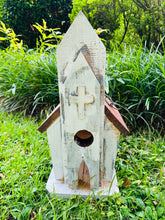 Load image into Gallery viewer, Rustic Hanging Church Bird House