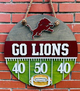 Personalized Team Football Field Sign