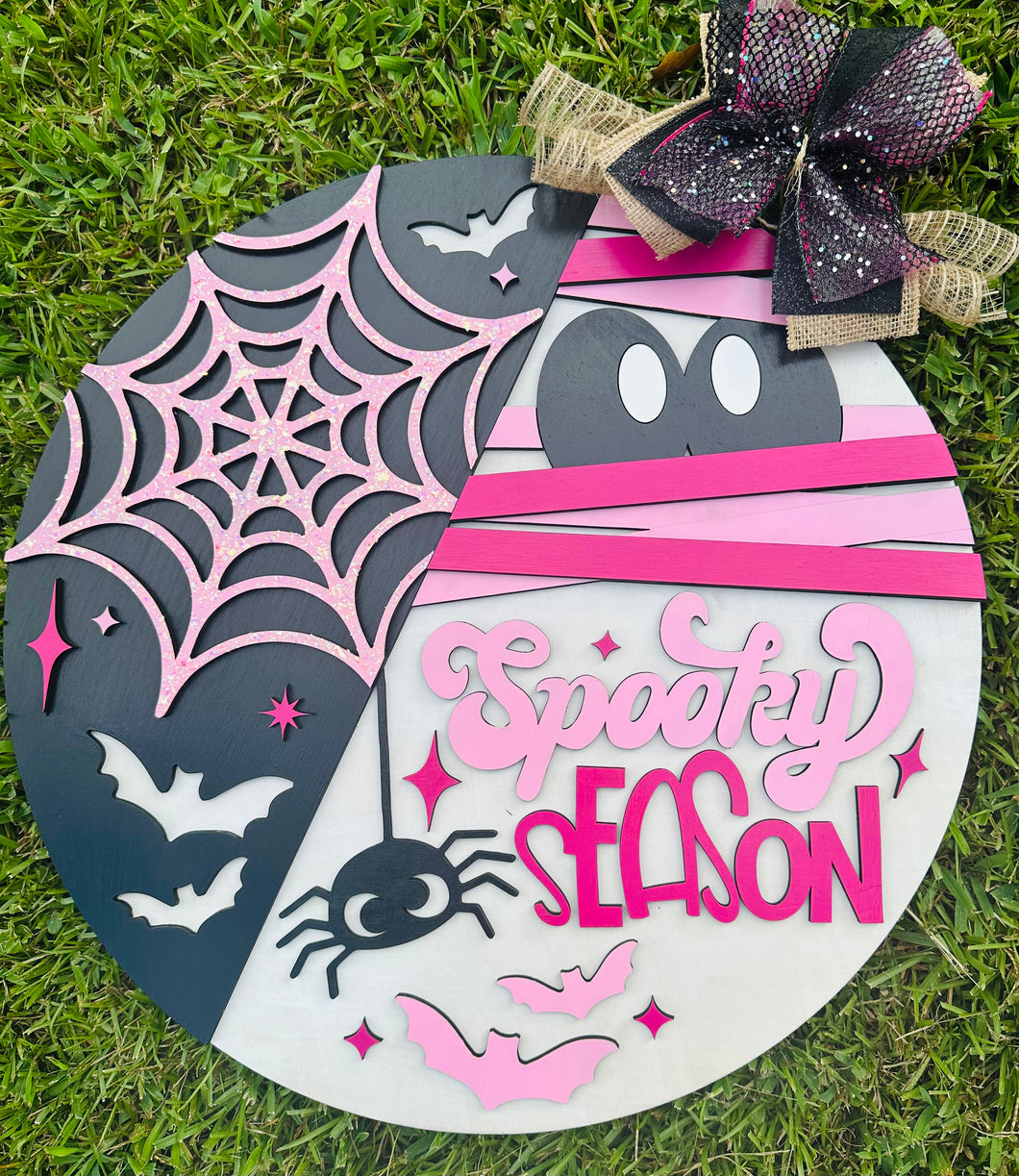 Spooky Season Retro Door Sign