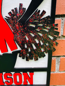 Personalized Cheerleader Door Sign