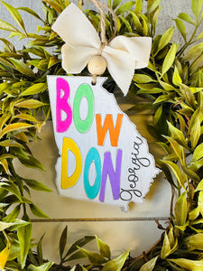 Bowdon, GA Georgia State Ornament