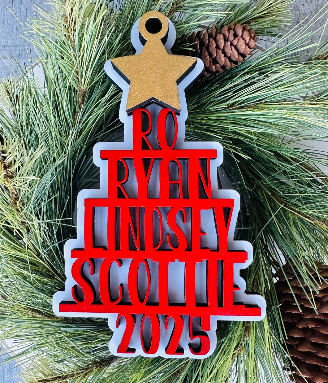 2025 Tree of Names Personalized Ornament