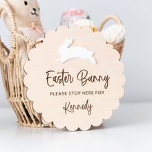 Load image into Gallery viewer, Eater Bunny Please Stop Here Personalized Tag