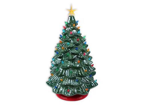 Large Lighted Christmas Tree