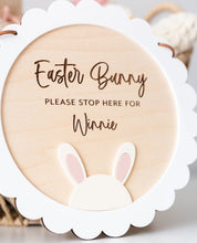 Load image into Gallery viewer, Eater Bunny Please Stop Here Personalized Tag