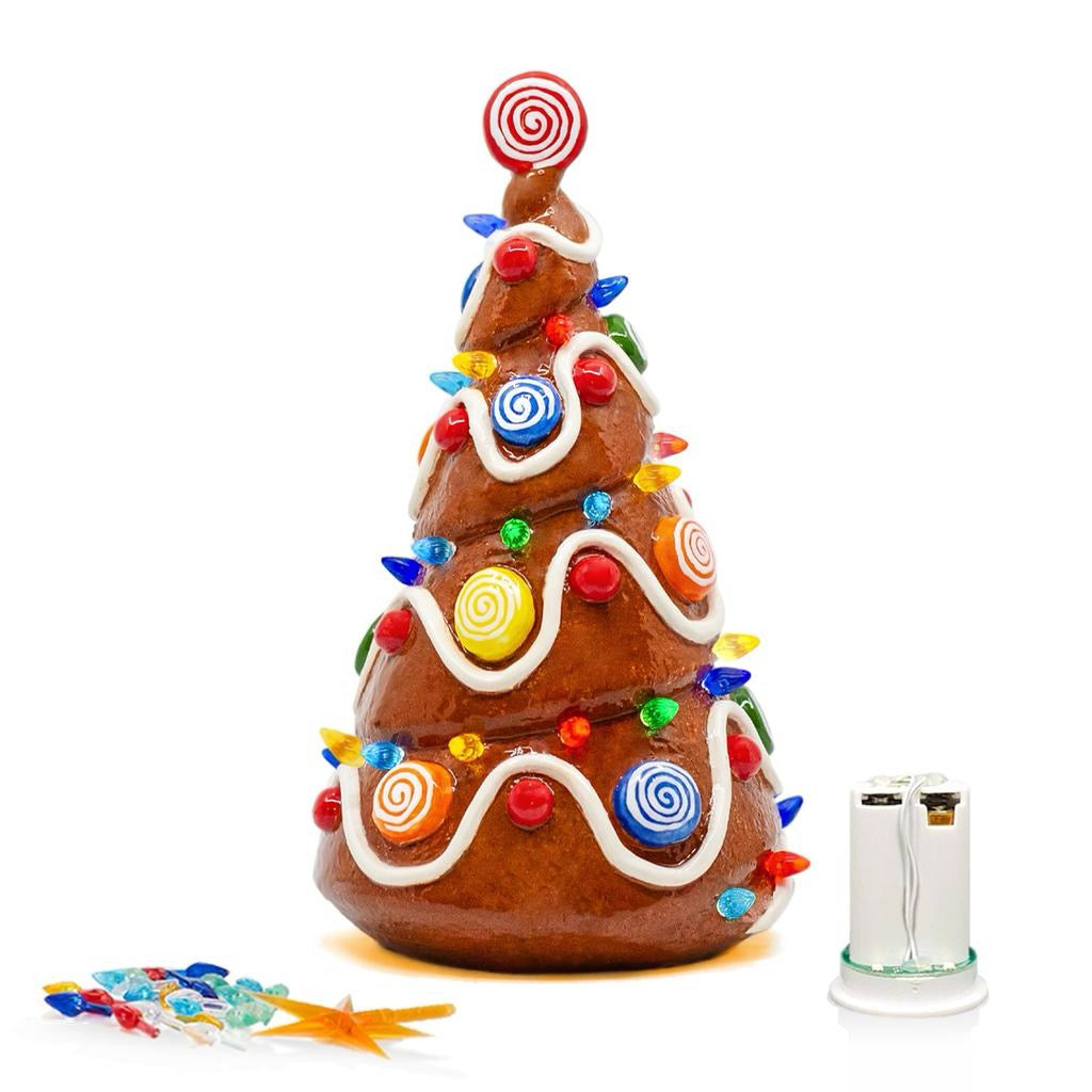 Lighted Gingerbread Tree