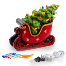 Load image into Gallery viewer, Lighted Sleigh with Tree