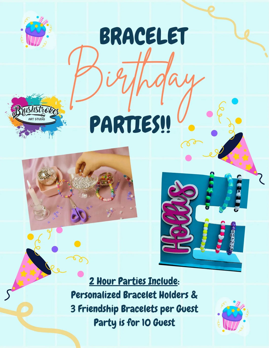 July 2025 Kids Bracelet Birthday Parties