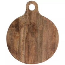 Load image into Gallery viewer, Engraved Round Wood Cutting Board with Handle