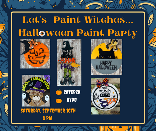 Let's Paint Witches...Halloween Paint Party