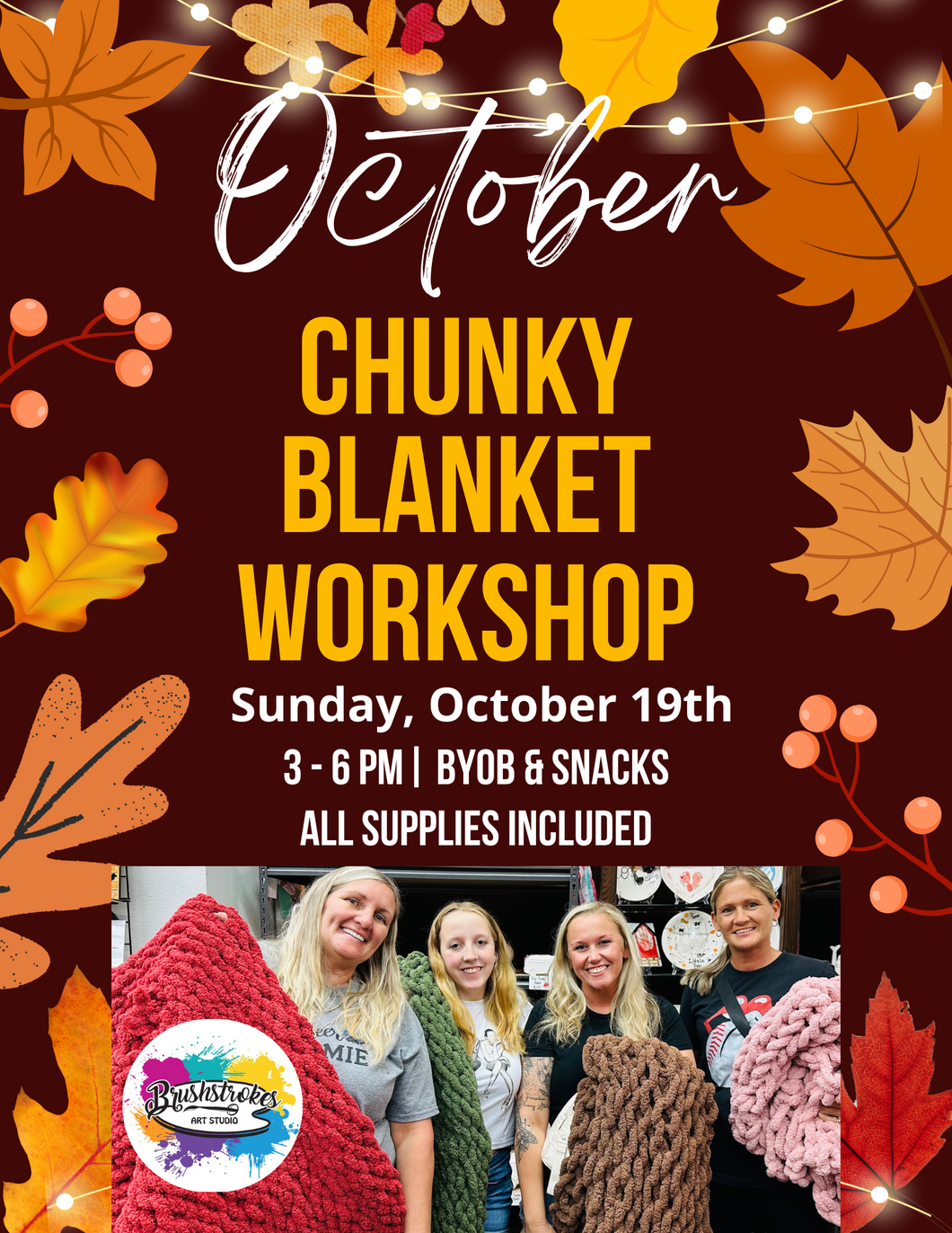 October DIY Chunky Blanket Workshop