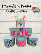 Load image into Gallery viewer, Personalized Painted Easter Buckets